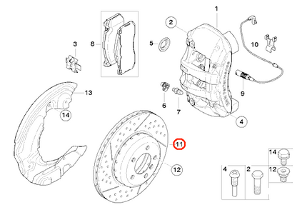BMW / フロント ベンチレーテッドブレーキディスク / 34116786392 / BMW Performance純正