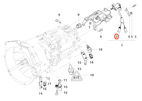 BMW (E46 M3) / SMGギアポジションスイッチ / 23412229792 / BMW