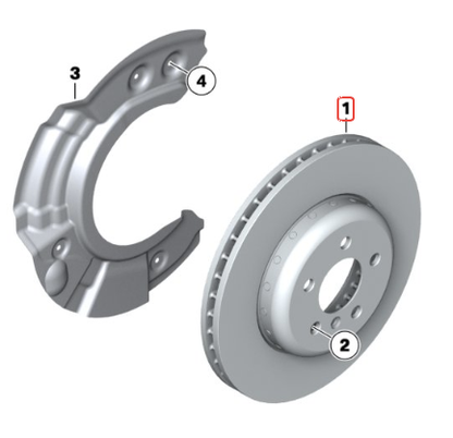 BMW (F20 F22 E90 F30 F34 E91 F31 F32 F82 E84) / フロント ディスク ブレーキ ローター(一枚) /  34116792219/ MEYLE [3835210003]