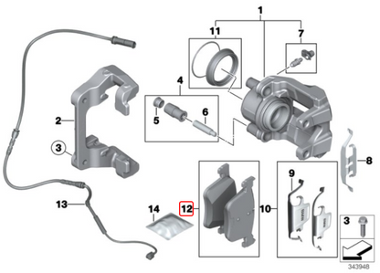 BMW (F20 F22 F23 F30 F31 F32 F34 F36) / フロント ブレーキパッド セット / 34106799801 | EURO AUTO(ユーロオート) BMW (F20 F22 F23 F30 F31 F32 F34 F36) / フロント ブレーキパッド セット / 34106799801 | EURO AUTO(ユーロオート)
