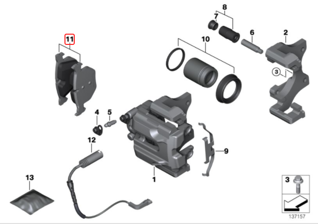 BMW F30純正ブレーキパッド フロント／リアセット！厚みたっぷり♫ BMW