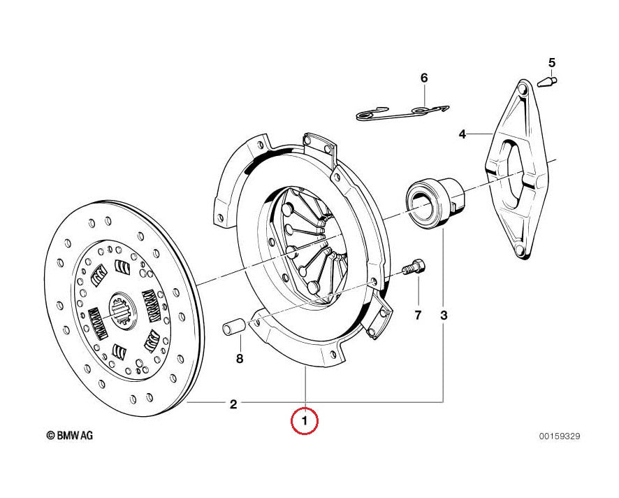 BMW (E30) / クラッチキット / 21211223101 / SACHS [3000085003] ｜ EURO AUTO（ユーロオート）