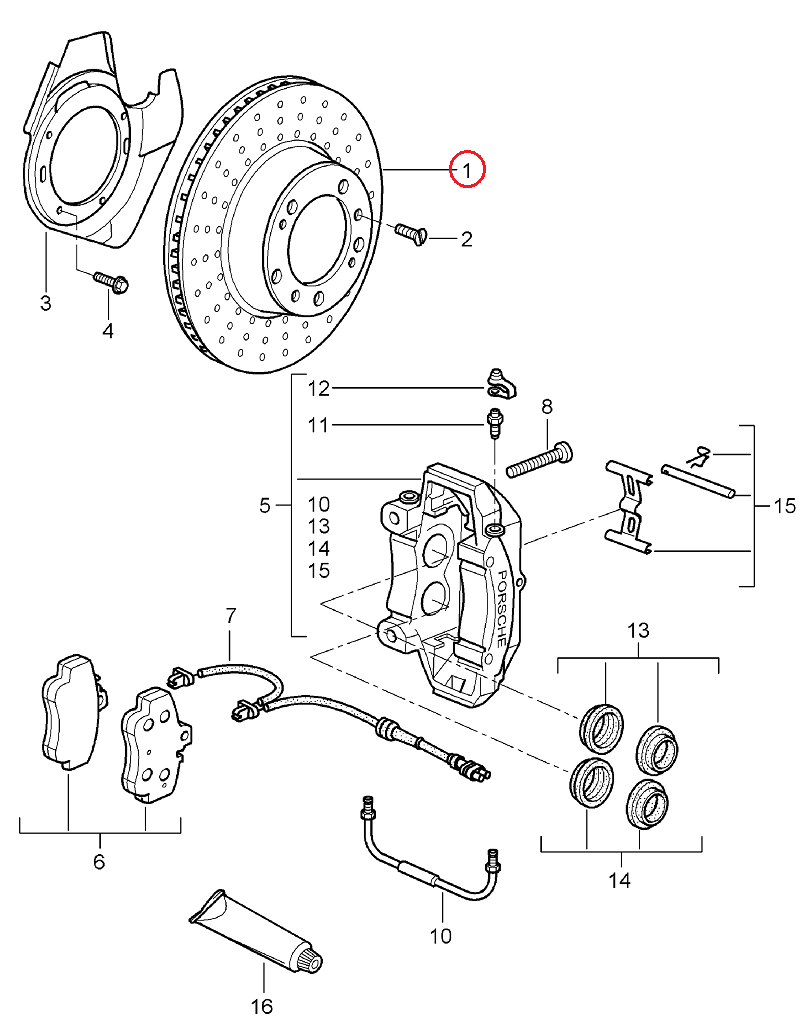 brembo ブレーキローター 左右セット PORSCHE BOXSTER (987) 987MA120